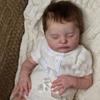 BZDOLL 50cm Soft Vinyl Asleep Reborn Baby Doll Cloth Body Toy 20inch Bebe Girl Toy with 3D-paint Skin and Visible Veins Like Real Kids Birthday Gift