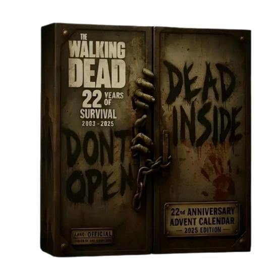 Walking Dead 22nd Anniversary Advent Calendar Christmas Tree Decoration 24-Day Countdown Box Acrylic Pendant Holiday Decor for Kids Family