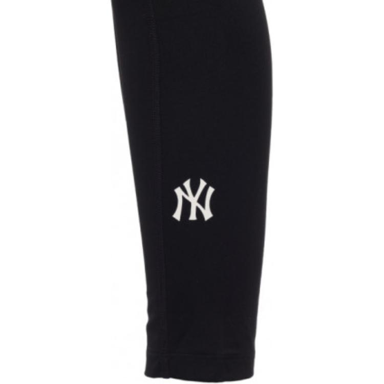 New MLB Mlb Base Logo Athletic Trousers Unisex Black 3FLGB022N-50BKS
