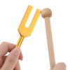 3 Stück Aluminium-Stimmgabel mit Holzhammer Faux-Kristall-Tasche 4096/4160/4225Hz Heilinstrument Stimmgabel Yoga Meditation Entspannung Zubehör
