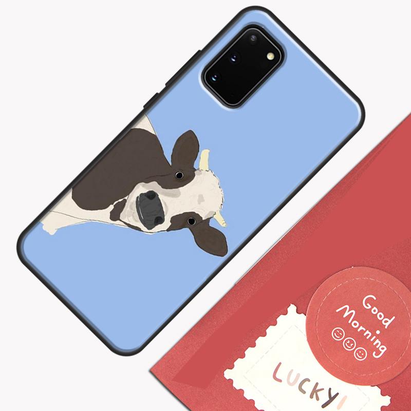 Cute Highland Cow Phone Case For Samsung Galaxy S24 S26 Ultra S20 S21 S22 S23 S25 Plus S10 S25 FE Cover Shell