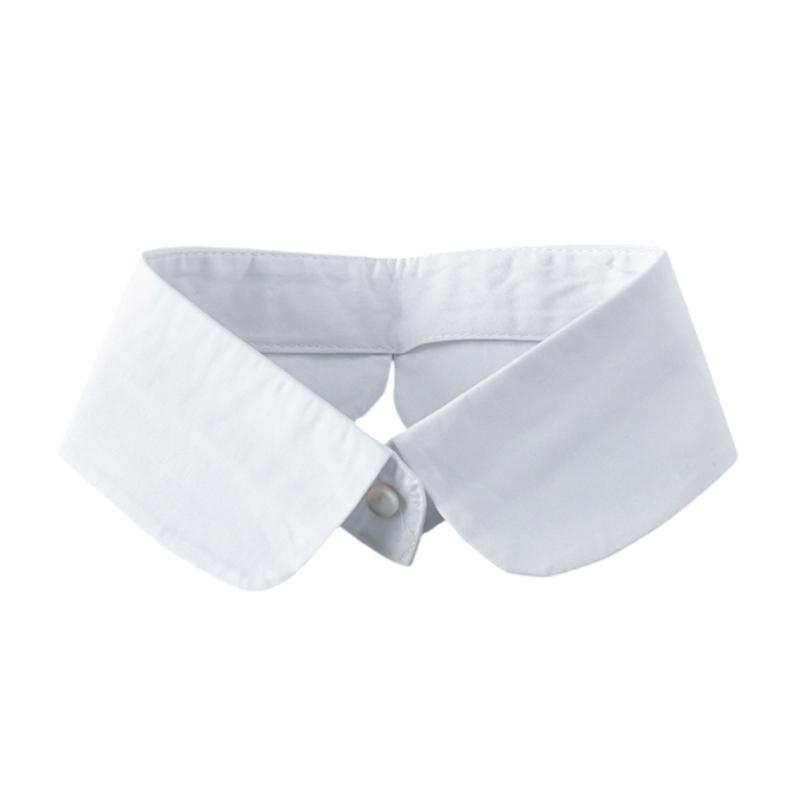 

Fashion Pearls Decorated Half Shirt Collar Multipurpose Detachable Blouse Lapel False Collar Choker for Men and Women