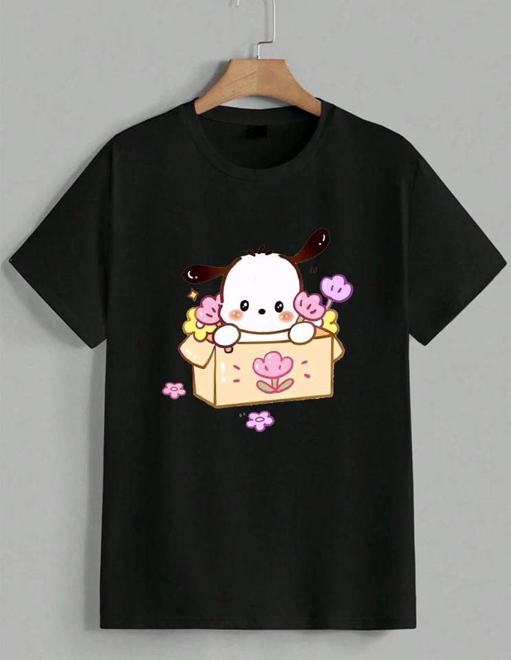 Pochacco Dog Cartoon Anime Manga Kawaii Graphic T-Shirt Gift Unisex 2 XL