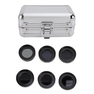 6 Pcs 1.25 Inch Telescope Neutral Density Moon Filter Kit ND2 ND4 ND8 ND16 ND32 ND64 Telescope Eyepiece Filter Set with