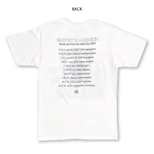 MAN WITH A MISSION Official Merchandise 2022 B.C.W Tour Photo T-Shirt (B) (XXL)
