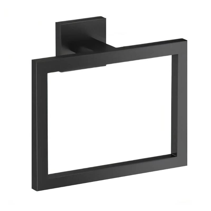 Rusts Resistant Stainless Steel Towel Holder Elegant Wall Mount Round Bathroom Shelf Bathroom Accessories 1