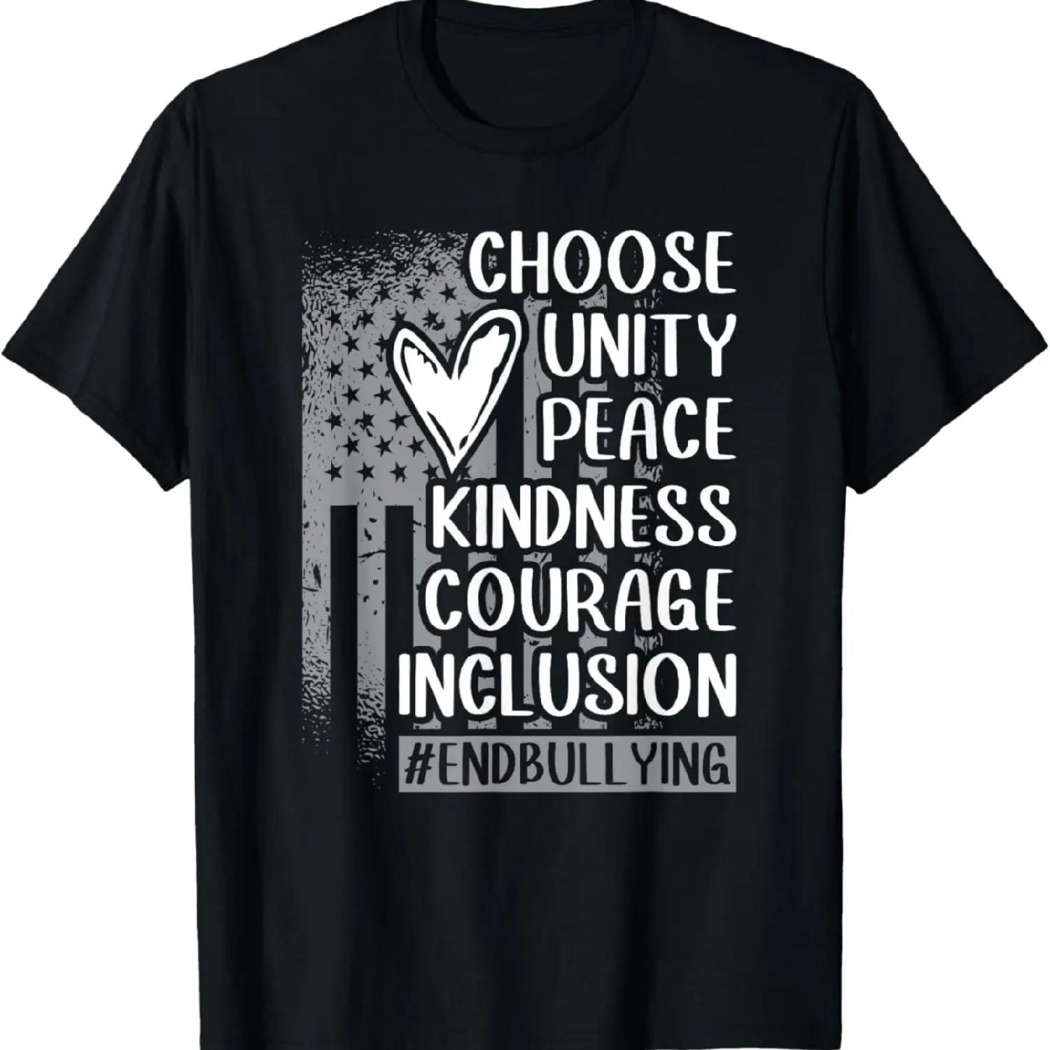 Выберите футболку «Единство Мир Доброта Мужество Инклюзивность День Единства» S