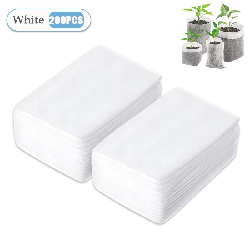 100-1000PCS Biodegradable Nursery Bag Plant Grow Bags Non-woven Fabric Nursery Bags Aeration Pocket Flower Vegetable Grow Tools