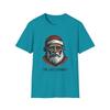 Unisex Softstyle T-Shirt Mens Womens Tees Top Minimalist Santa Hollow Eyes Brush Strokes Christmas