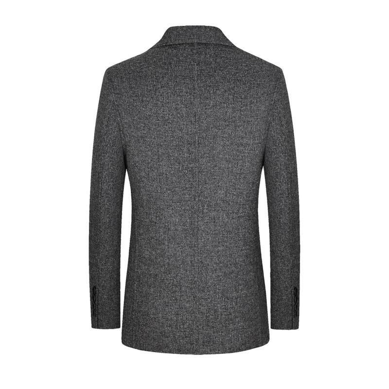 FIRS Men's Thickened Wool Blend Autumn/Winter Business Casual Coat