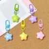 5pcs Noctilucent Chubby Star Keychain Pentagram Backpack Pendant  Home Decoration