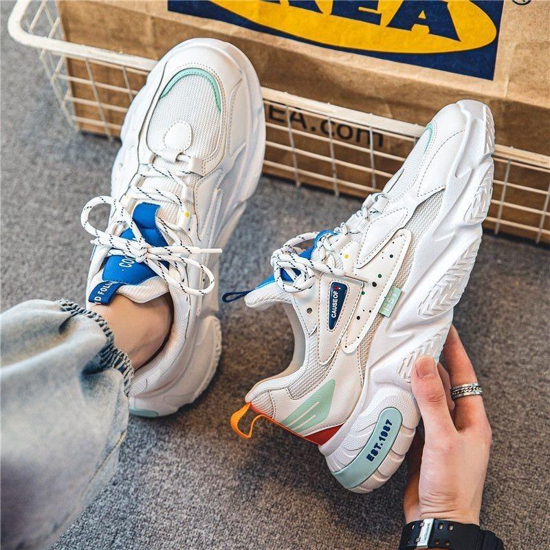 2024 Vår Sommar Herr Casual Skor Utomhus Andningsbara Halkfria Löparskor Sportskor Tennis Träningssko Trend Zapatillas Hombre