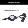 3.5mm Retractable Earphone Sound Cable Male In-Ear Earphone for Car Phone MP3 MP4 Music Speaker Computer Laptops