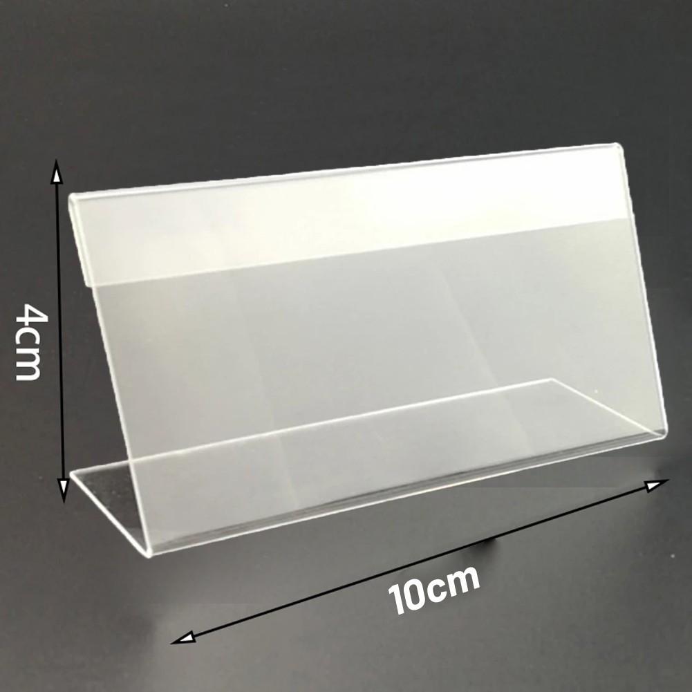 10/15pcs 4*10cm Acrylic Sign Display Stand  Business Card Label Label Stand