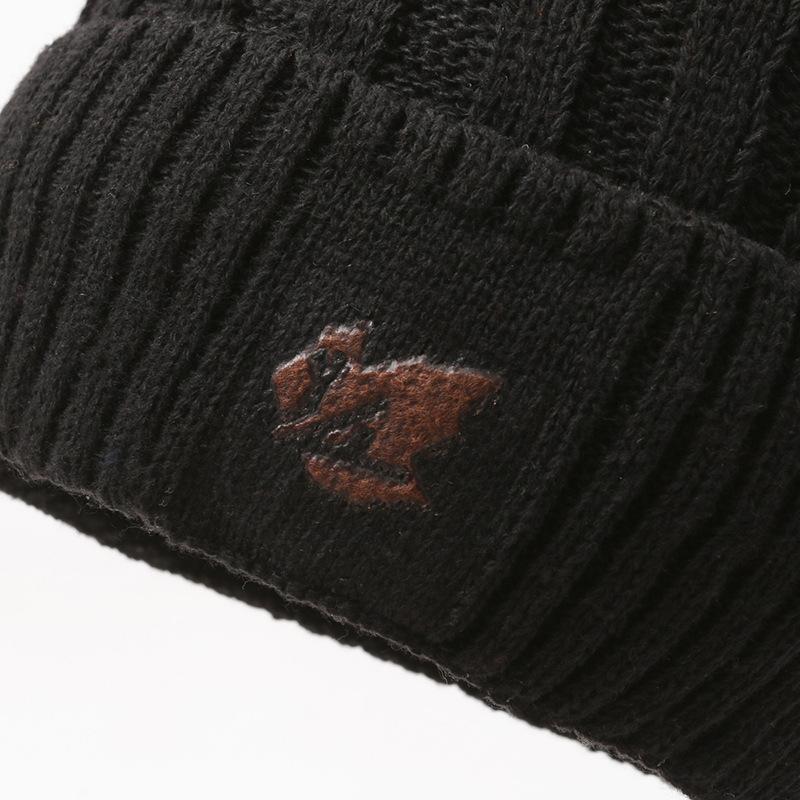 Men's Fashion Thickened Knit Hat & Velvet Neck Protection Two-Piece Set for Autumn & Winter