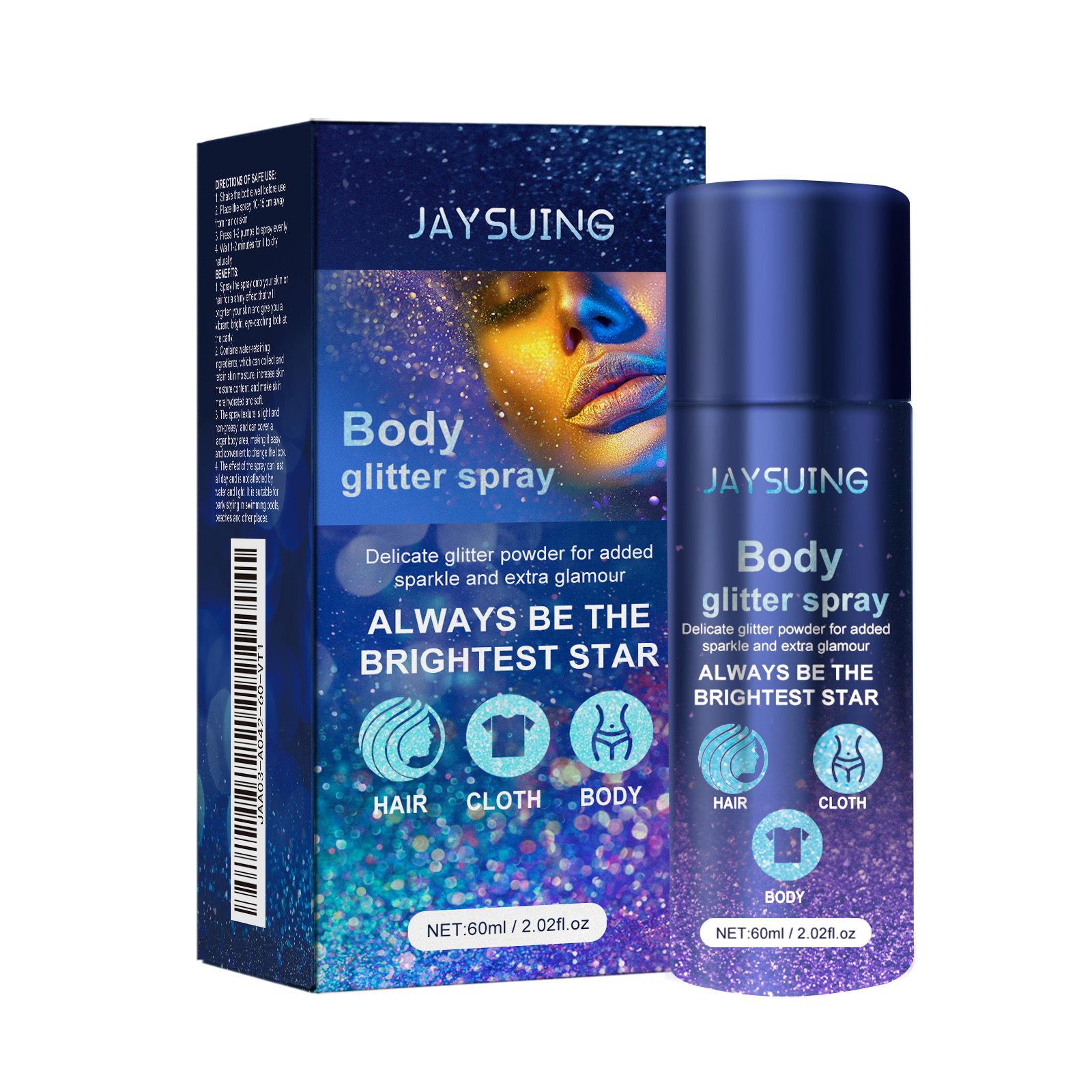 

JAYSUING shimmer spray face body collarbone hair highlight spray party glowing shimmer mist 1