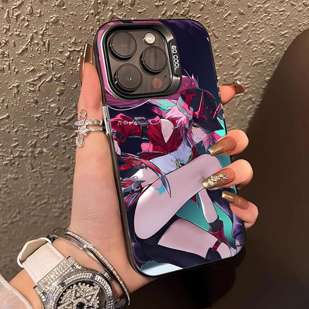 

HSR Rappa Translucent Mobile Phone Case for iPhone 17 16 15 14 13 12 11 X XR XS Air Pro Max Plus Colorful Cover iPhone X