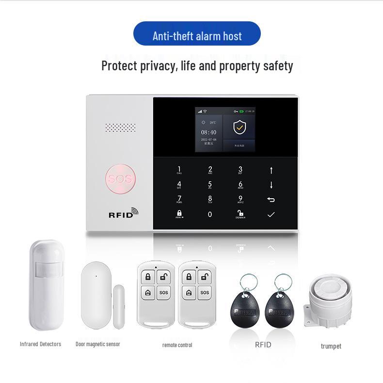 WiFi GSM Smart Home Anti-Theft Alarm System with Mobile App Control