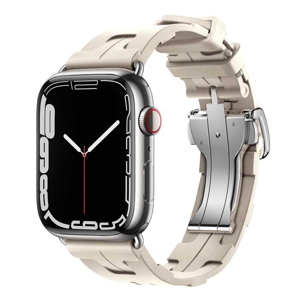 Kilim Einzel-Tour Silikonarmband für Apple Watch Band 44mm 40mm 49mm 45mm 41mm 38 42 Armband iwatch Serie 9 SE 3 6 7 8 Ultra 2