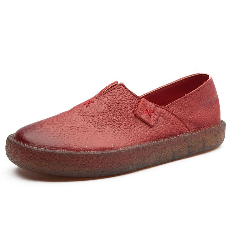 

Модная дизайнерская женская черная обувь на плоской подошве слипоны женская повседневная из натуральной кожи плоская ручной работы женская обувь мягкая подошва лоферы 5