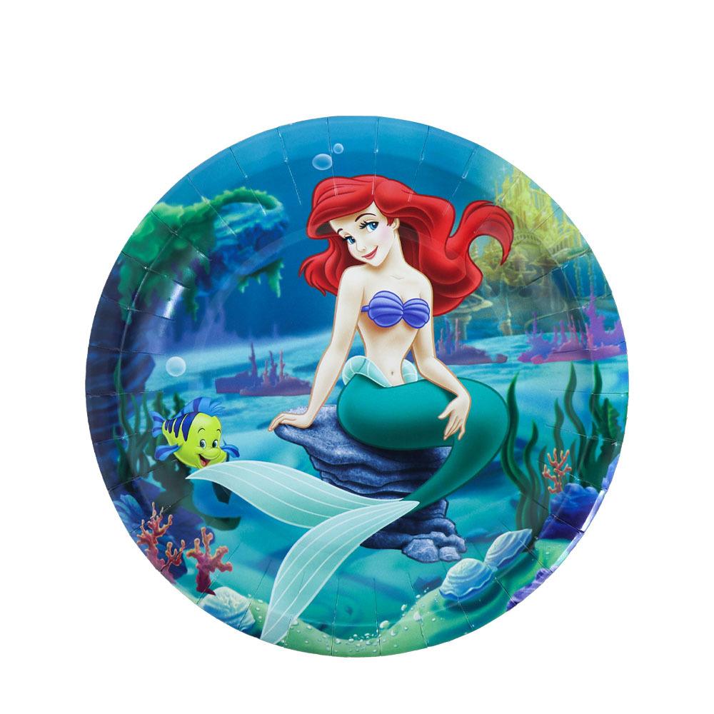 Birthday Party Supplies Disposable Tableware Paper Plates Paper Cups Paper Towels Girls Birthday Party Decoration Environmental Protection