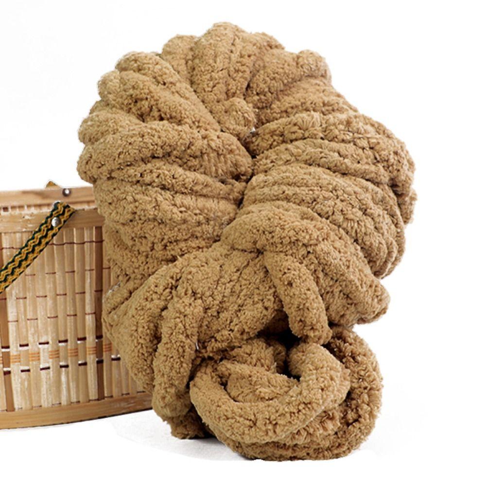 

Crocheting Knitting Yarn Super Thick Chenille Line Blanket Thick Chenille Yarn Sewing темно-розовый