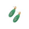 Exaggerated Long Oval Resin Dangle Earrings for Women Ladies Vintage Rhinestone Colored Water Droplet Earrings Jewelry Wholesale