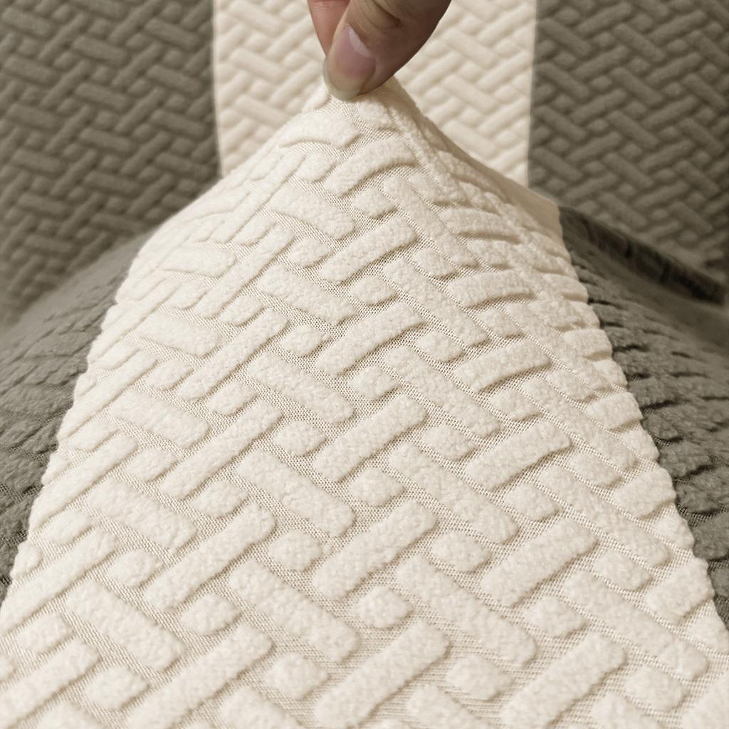 4pcs/set Jacquard Gaming Chair Cover Set T-shaped Striped Grid Color Blocked Modern Dustproof Office Chair Covers
