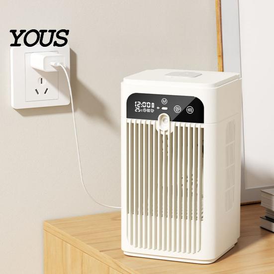 Dual Cooling System Fan Portable Air Cooler Fan, 3 in 1 Cooling, Humidifying & Charging, Mini Evaporative Car Camping Conditioner with Mist,