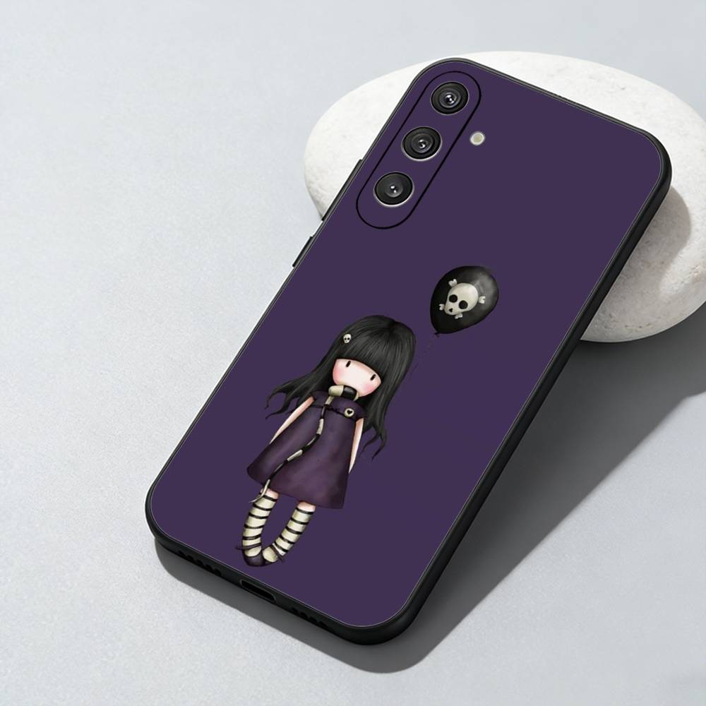 

Cute S-santoro G-gorjuss Phone Case For Samsung Galaxy A73,A72,A71,A70,A52,A51 Others Soft Black Cover Samsung a71 5g