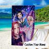 Custom Name KPop Cartoon Microfiber Beach Towel Super Soft & Absorbent for Bath, Beach, Travel  Bath Time Accessory, Fan gifts