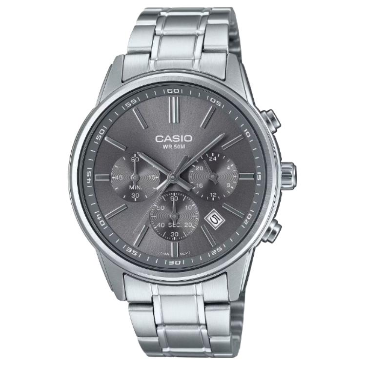 

CASIO Quartz Movement Stainless Steel Strap Watch Men s Watches Gray Dial MTP-E515D-8AV Gray Dial