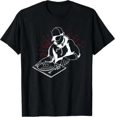 Vintage DJ Nightclubs T-Shirt – Club Music Lover Headphones Graphic Tee