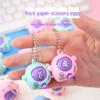 Popular Tik Tok Rock-Paper-Scissors Egg Keychain Face-Changing Gashapon Toy: Creative Gift