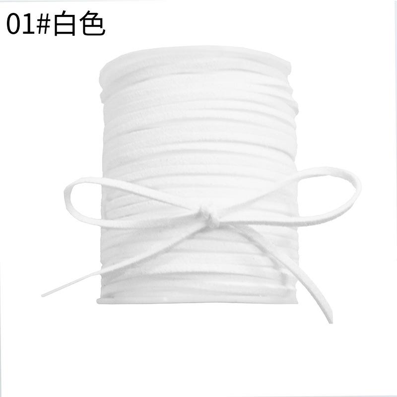 

Soft Suede Cord Textured Macrame Jewelry Findings Necklace Flower Craft Supplies Premium Diy Bracelet String For Jewelry Making белый