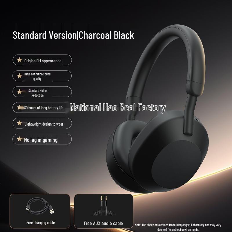 2024 Huaqiangbei WH1000-XM5 Over-Ear Wireless Noise-Cancelling Bluetooth Headphones Compatible with Sony Public Model