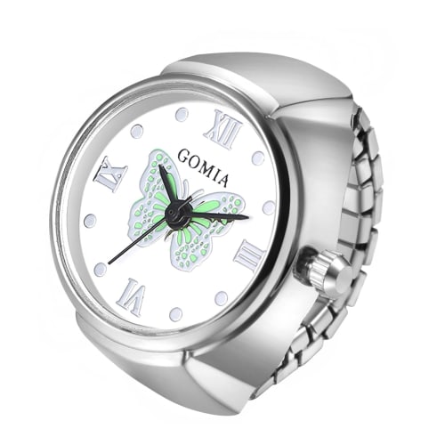 

Butterfly Ring Watch, One Size Fits All: Waterproof, Analog, Silver, for Women - Perfect for Birthdays, Anniversaries, Valentine s Day, White Day, Chr