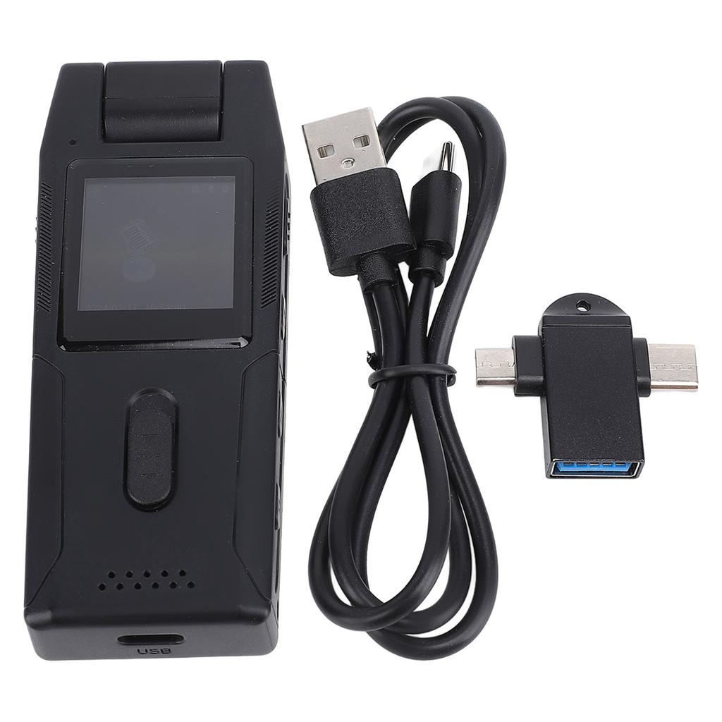 Body Worn Camera 1.3 Inch 240 X 240 TFT Screen 120 Degree Wide View 180 Degree Rotation Wearable