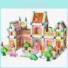 Holzburg Bausteine Set Für Kinder Mit DIY Bau und Eltern-Kind-Interaktion