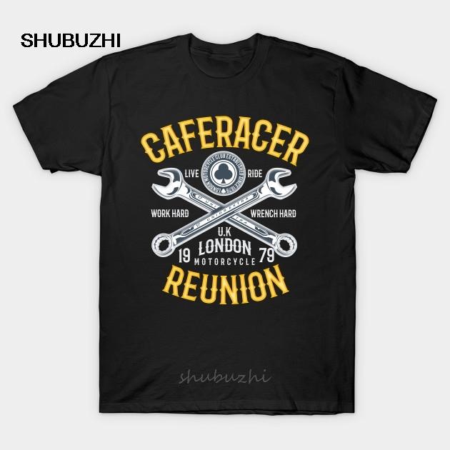 Унисекс футболка Caferacer Reunion Мотоциклетный клуб от jirkasvetlik футболка Женская футболка S