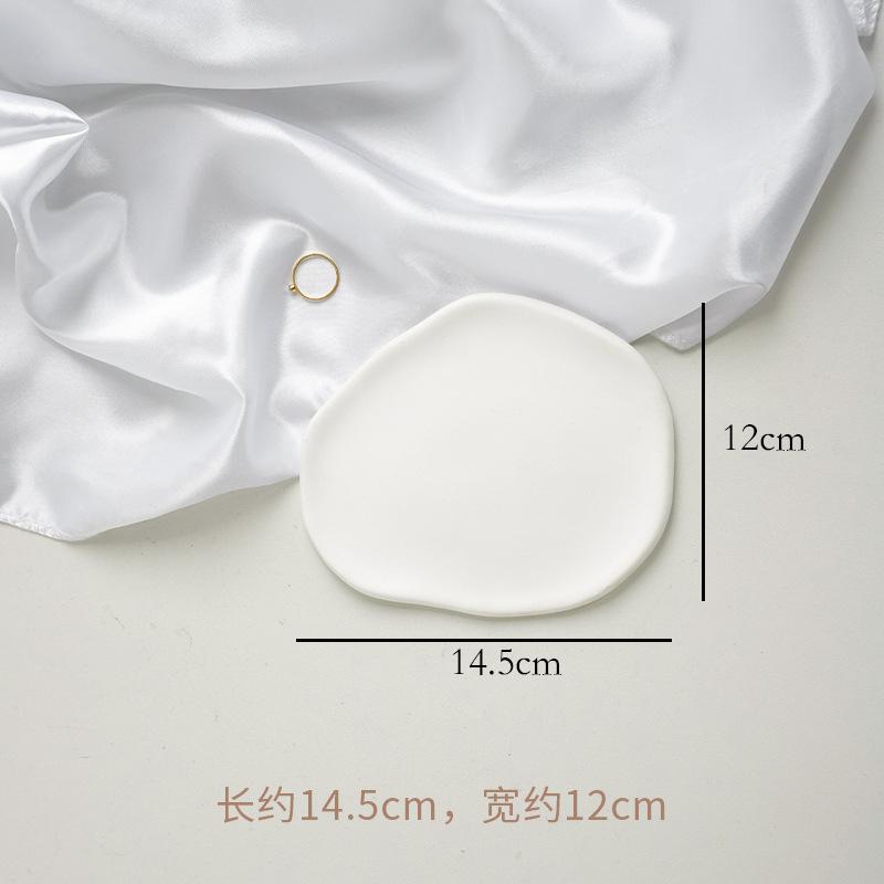 Nordic Style Simple and Irregular Storage Tray Plaster Tray Jewelry Ornaments Photo Decoration Props Photography Objects Home