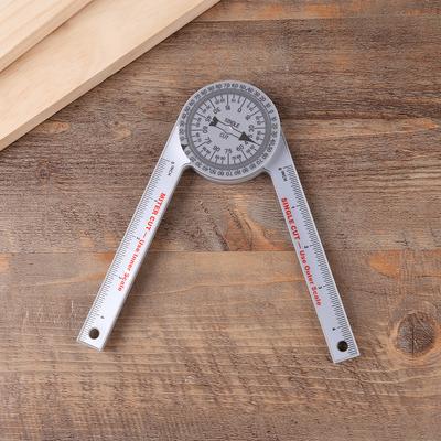 Miter Saw Protractor with Pencil Bevel Protractor High Precision Woodworking Cutting Positioner for Carpenters Plumbers