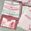 Vintage Rose Handwritten Envelope & Letter Set: Romantic Greeting Card Stationery
