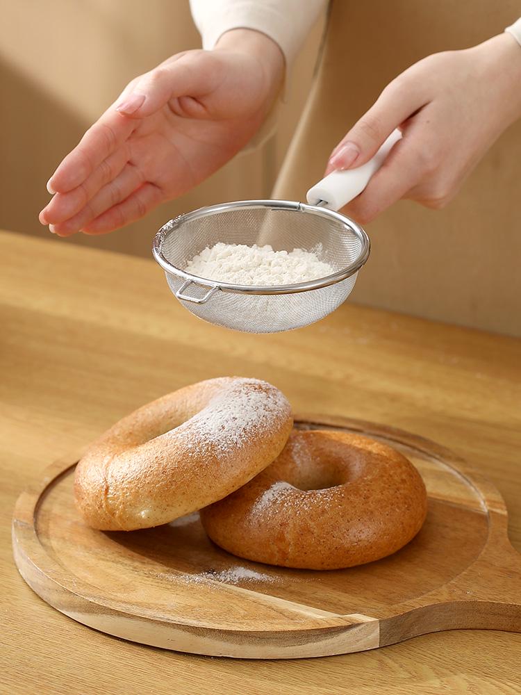 

Stainless Steel Flour & Cake Sieve for Baking, Juice, Soy Milk, Funnel, Sugar Powder, and Egg Liquid Filter Flour Sieve