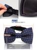 [WANDM] Bow Tie, Polka Dot Pattern, Gunmetal Gray