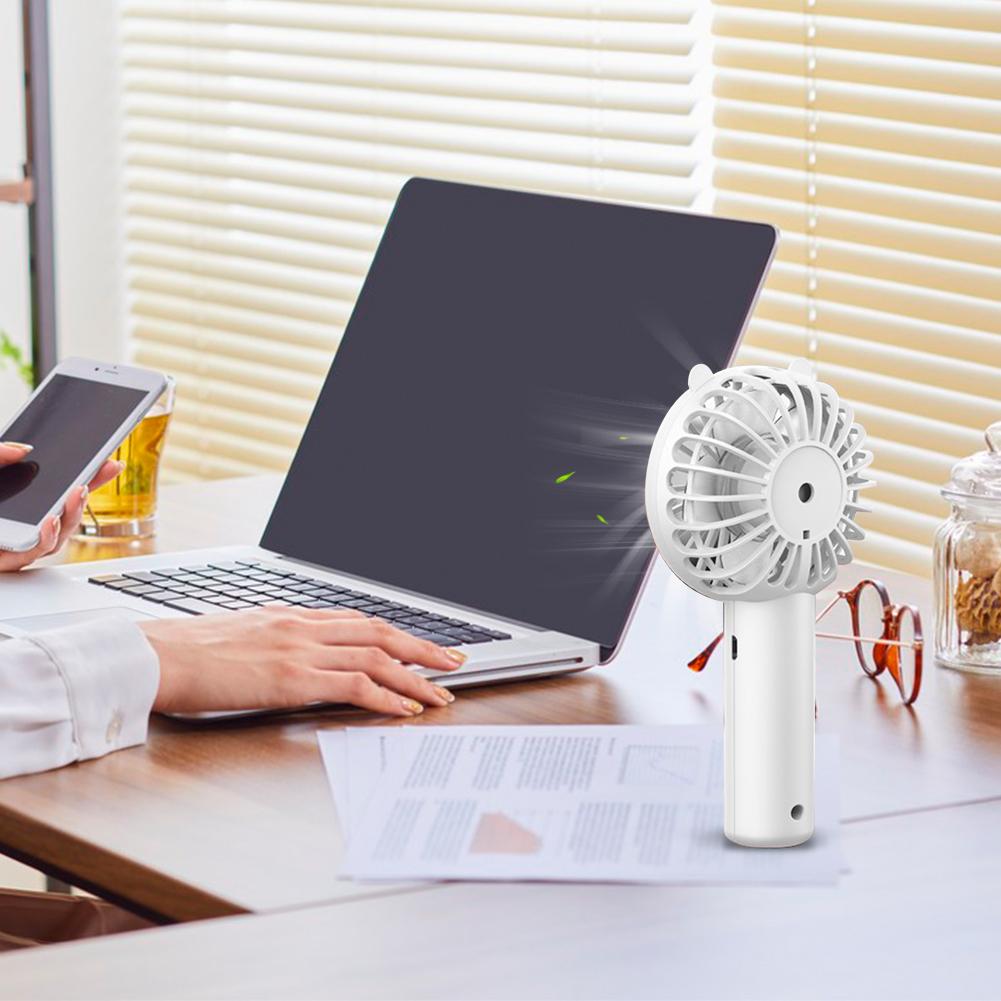 Mini Handheld Fan Mini Portable Fan USB Rechargeable Powerful Fan 3 Speed Battery Operated for Girls Women Kids