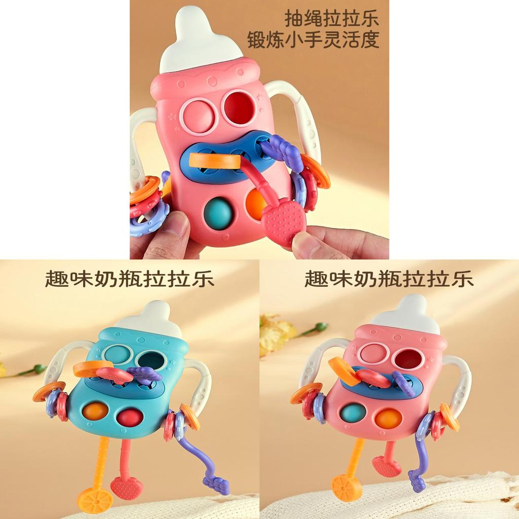Baby Pull And Grip Toy With Soft Silicone Material For Infant Hand Development