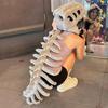 Dinosaur Skeleton Costume Realistic Plush 3D Dinosaur Skull Headpiece And Spine Costume Set for Halloween Cosplay