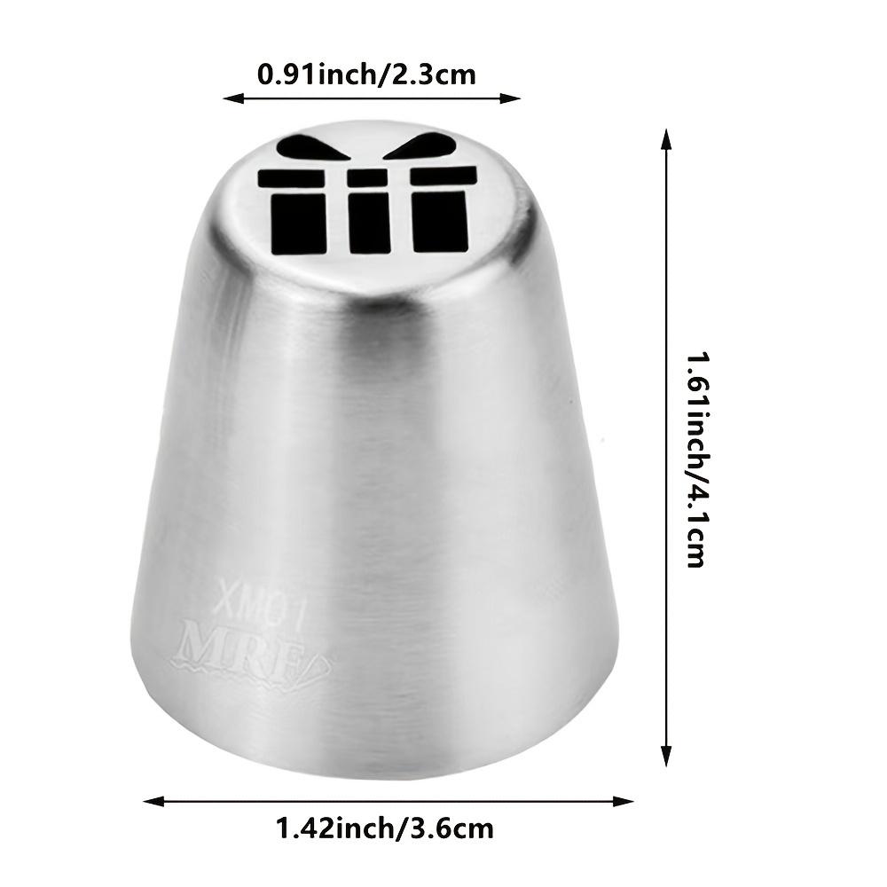 1 set of Russian decorating nozzles snowflake Christmas tree holly leaf squeezing nozzle cupcake dessert baking decoration decorating nozzle