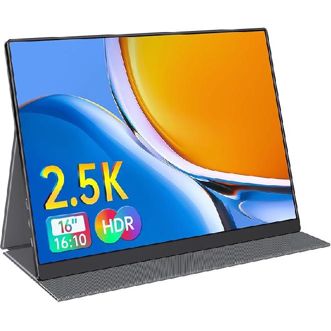 Portable Monitor 15.6 Inch 1080P USB-C HDMI Ultra-Slim Travel Monitor with Kickstand, for Laptop, PC, Mac Phone, PS, Xbox, Swich IPS Ultra-Thin Zero